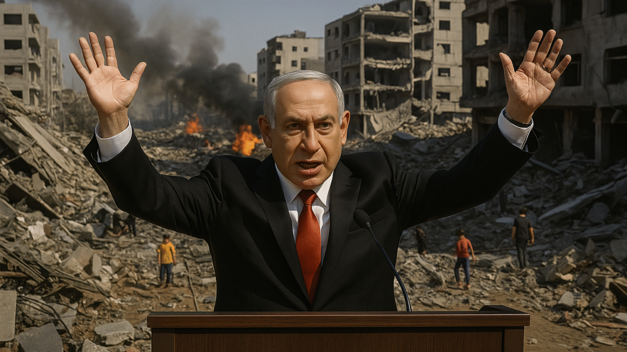 El Genocida Netanyahu oficializa intención de ocupación total: “Israel pretende tomar el control completo de Gaza”